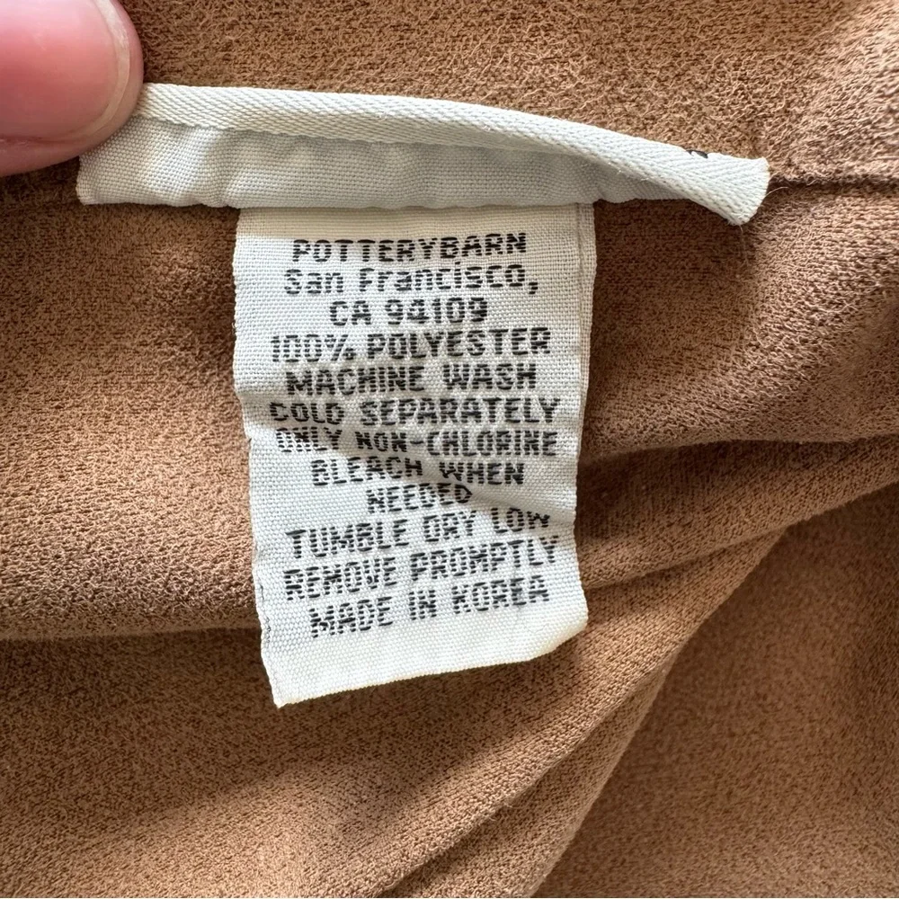Pottery Barn Faux Suede Pillow Shame
